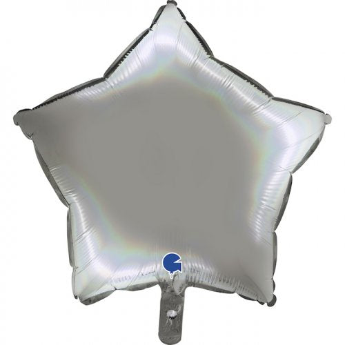 18inch Star Holographic Platinum Pure Star